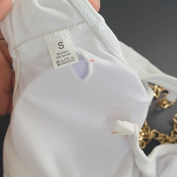 Swimwear beachwear one-piece chain high waist cut - Picture 9 of 9